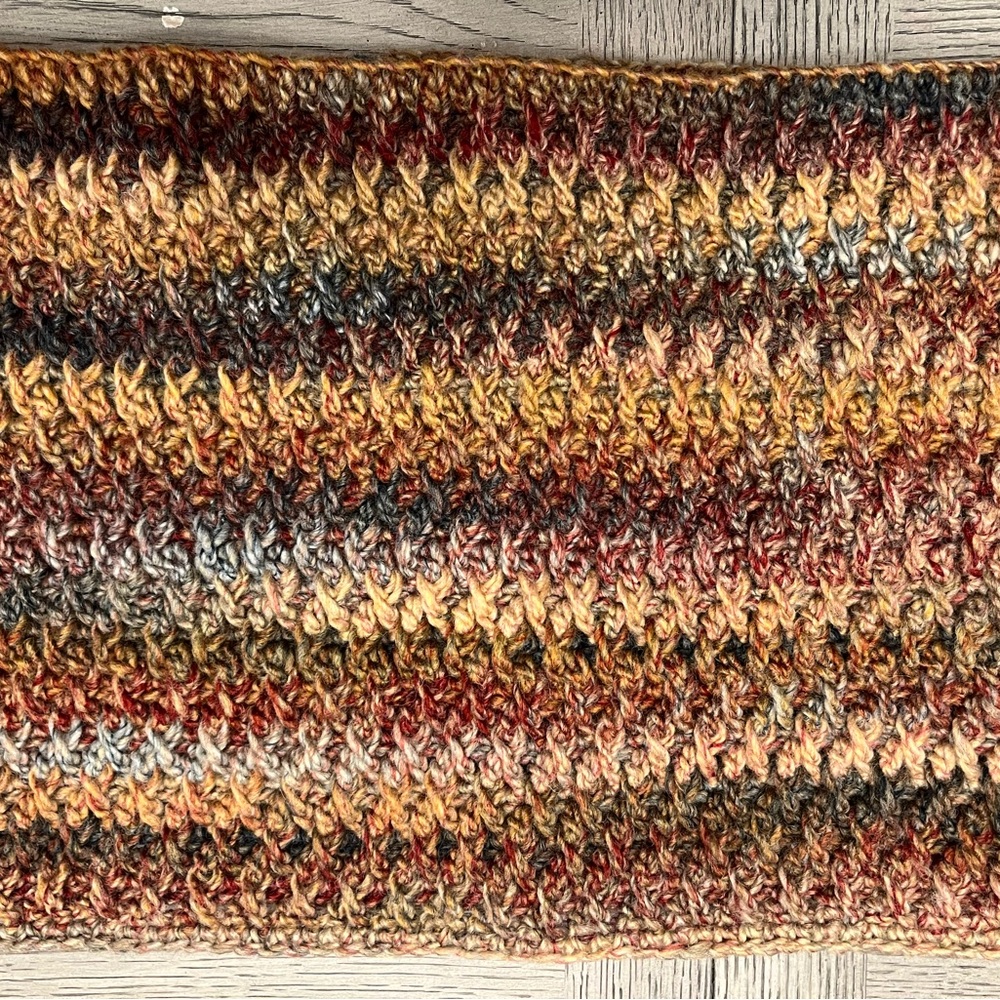 Handmade Multicolor Crochet Infinity Scarf - Picture 2 of 2